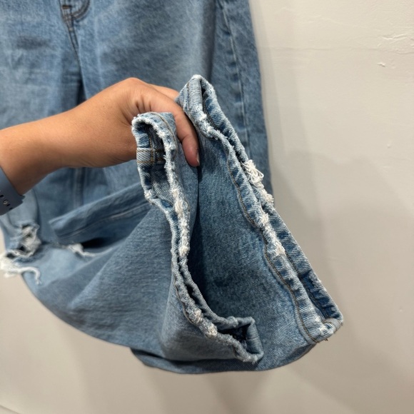 Abercrombie & Fitch The ‘90s Relaxed Jean High Rise Curve Love Size 25 / 0 Short - Picture 3 of 7